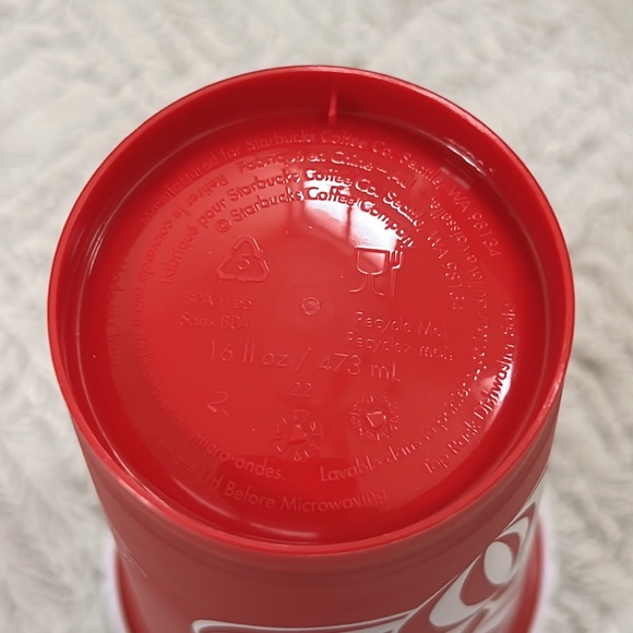 Bundle of 4 2024 Starbucks holiday reusable cups and lids, New condition - Picture 12 of 16